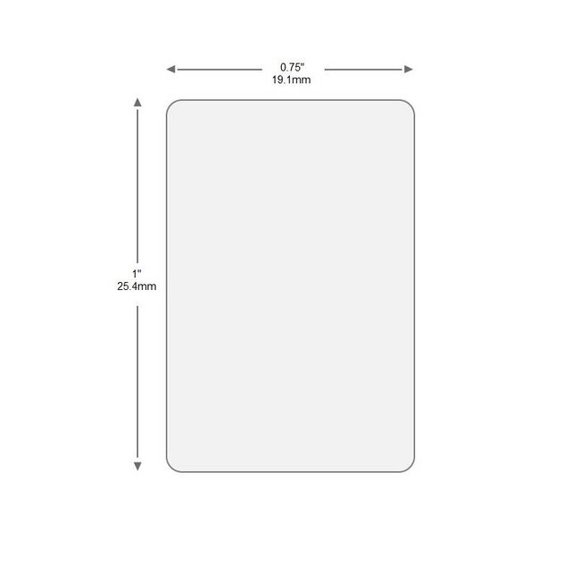 Cryo Barcode Etiketten - 19,1 x 25,4mm