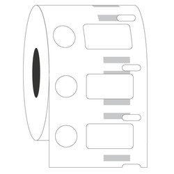 Étiquettes DYMO Cryogéniques 23,9 x 12,7 + Ø 11,1mm