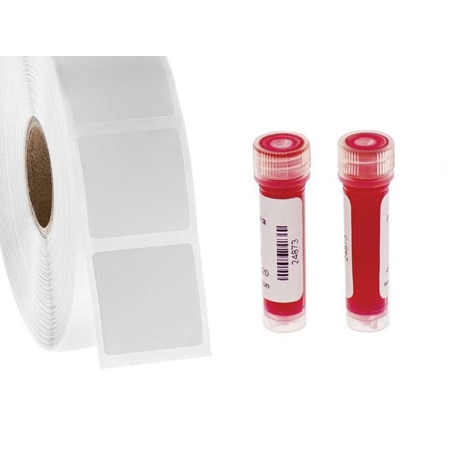 LabID™ Étiquettes Cryogéniques À Code Barres - 25,4 x 25,4mm