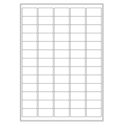 Cryo labels on sheets for laser printers 38.1 x 21.2mm (A4 format)