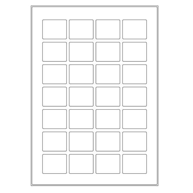 Cryo Labels For Laser Printers - 39.6 x 31.8mm (A4 Format)