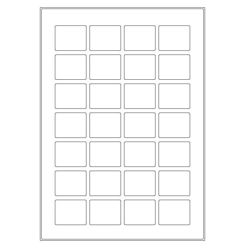 LabID™  -  Cryo Laseretiketten Op A4 Vellen 39,6 x 31,8mm