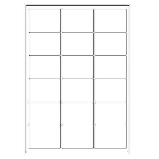 Cryogenic Laser Labels - 63.5 x 46.5mm / A4 Format
