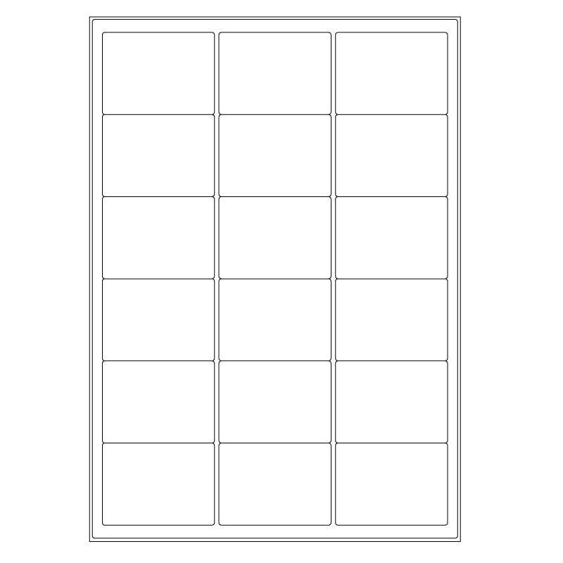 Cryo labels on sheets for laser printers 63.5 x 46.5mm (A4 format)