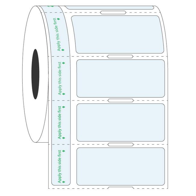 Transparent Labels For Frozen Vials & Tubes - 44.5 x 19.05mm