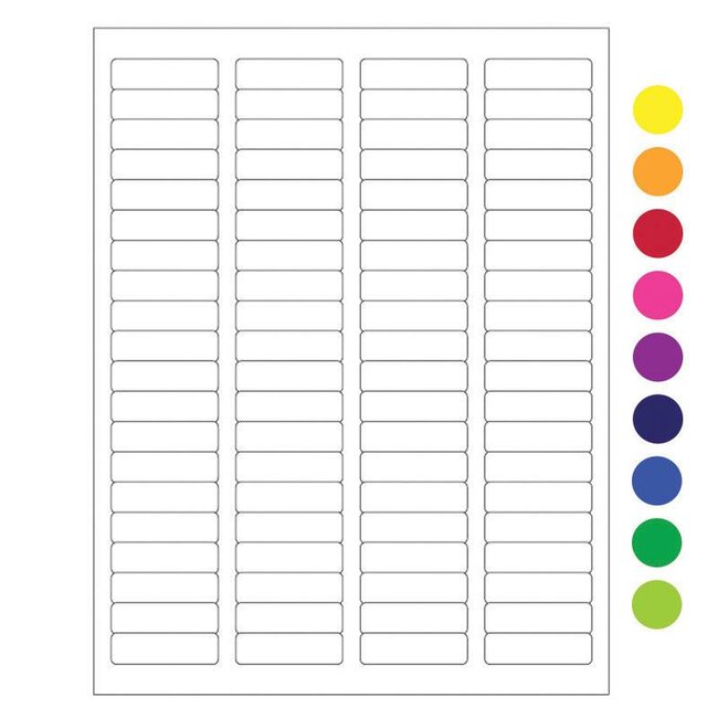 Autoclaaf Labels Voor Laserprinters - 44,5 x 12,7mm / Afneembaar