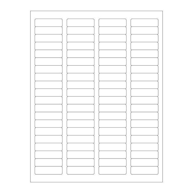 Autoclave labels for laser printers - 44.5 x 12.7mm / Removable