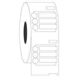 Cryogenic DYMO Compatible Labels 20 x 5 + Ø 6.35mm