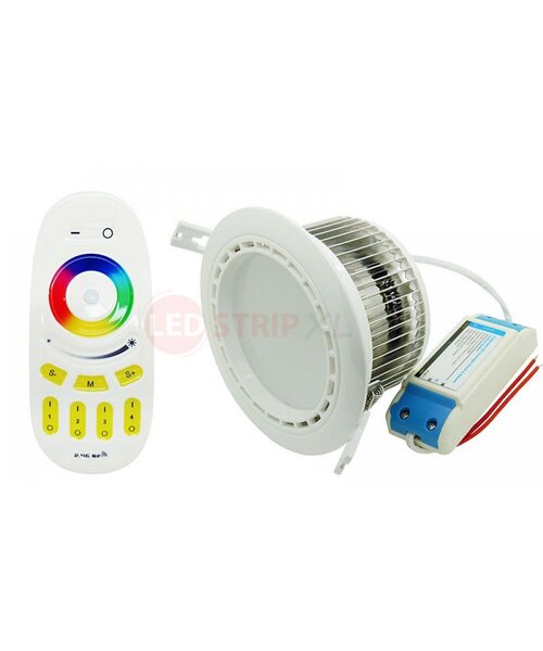 Milight / MiBoxer LED RGBW downlight 12W met driver RGB + Warm Wit