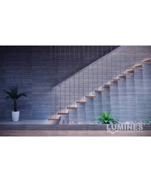 Lumines Aluminium opbouw profiel plat 1 meter