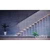 Lumines Aluminium opbouw profiel plat 2 meter (13mm binnenmaat)