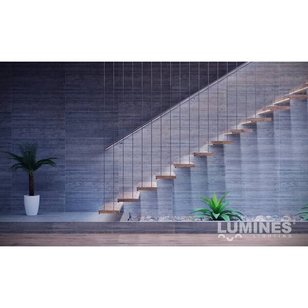 Lumines Aluminium opbouw profiel plat 2 meter (13mm binnenmaat)