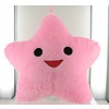 LED Kussen Happy Star roze of wit