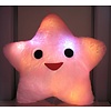 LED Kussen Happy Star roze of wit
