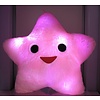 LED Kussen Happy Star roze of wit