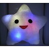 LED Kussen Happy Star roze of wit