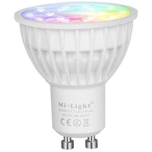 4 Watt RGB + Warm Wit en Koud Wit GU10 CCT Dual White Inbouw Spot