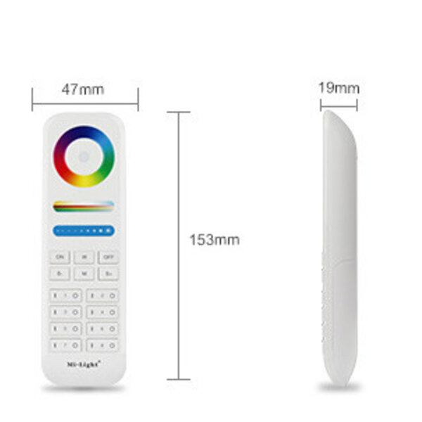 Milight / MiBoxer 8-zone 2.4G 5 in 1 touch afstandsbediening FUT089