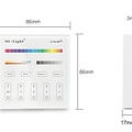 Milight / MiBoxer Draadloos 2,4Ghz Wandpaneel 4 Zone RGB+CCT