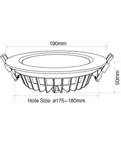 Milight / MiBoxer 15 Watt RGB + Warm Wit + Koud Wit CCT Downlight Waterdicht IP54