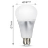 Milight / MiBoxer 9 Watt RGB + Warm Wit en Koud Wit E27 CCT Dual White Lamp