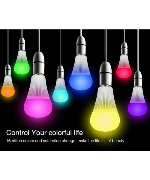 Milight / MiBoxer 9 Watt RGB + Warm Wit en Koud Wit E27 CCT Dual White Lamp