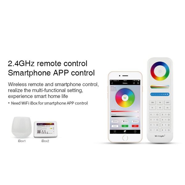 Milight / MiBoxer 9 Watt RGB + Warm Wit en Koud Wit E27 CCT Dual White Lamp