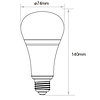Milight / MiBoxer 12 Watt RGB + Warm Wit en Koud Wit E27 CCT Dual White Lamp