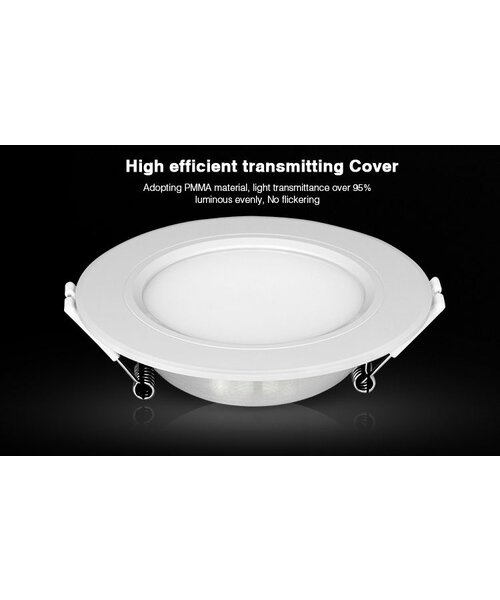 Milight / MiBoxer 6 Watt RGB + Warm Wit + Koud Wit CCT Downlight Dual White