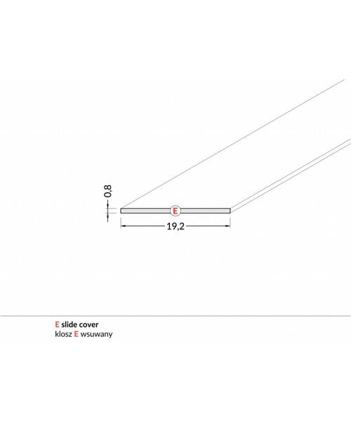 TOPMET Aluminium inbouw profiel voor 14mm strips 2 meter Groove14