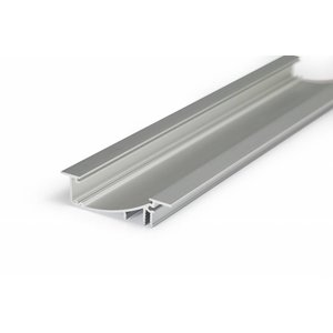 Aluminium inbouw profiel met verticale schijnhoek Flat8