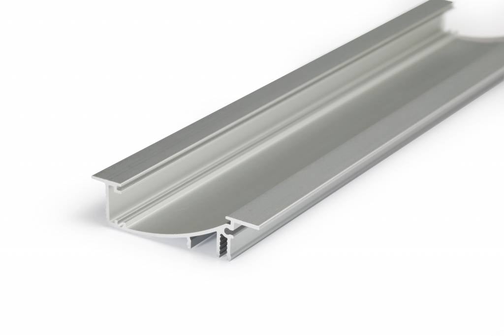 Aluminium inbouw profiel met verticale schijnhoek