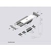 TOPMET Aluminium inbouw profiel met verticale schijnhoek Flat8