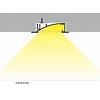TOPMET Aluminium inbouw profiel met verticale schijnhoek Flat8