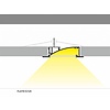 TOPMET Aluminium inbouw profiel met verticale schijnhoek Flat8