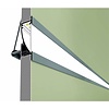 TOPMET Aluminium inbouw profiel met verticale schijnhoek Flat8