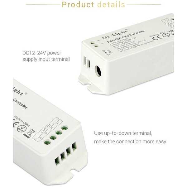 Milight / MiBoxer RGB LEDStrip Losse Zone controller