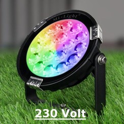 9 Watt 230 Volt RGB + Warm Wit + Koud Wit Tuinlamp