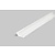 TOPMET Aluminium inbouw profiel voor 14mm strips 1 meter Groove14