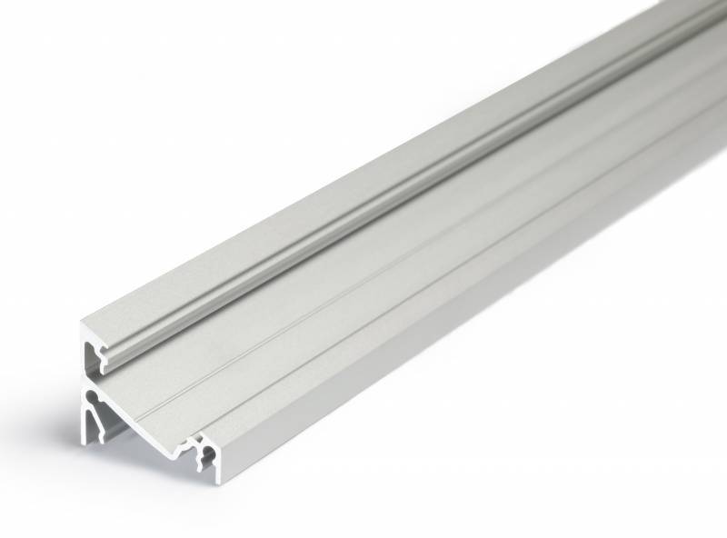 Aangenaam kennis te maken bestrating erts 14mm Aluminium hoek profiel 2 meter 60/30 graden | LEDStripXL - LEDStripXL
