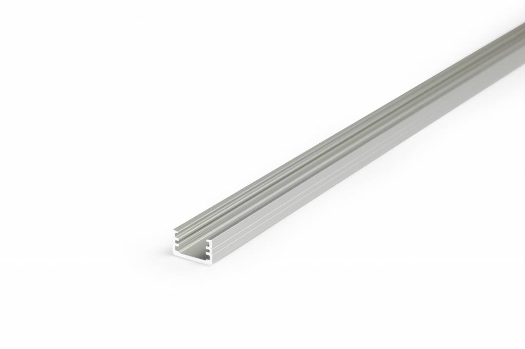 Aluminium opbouw profiel SLIM voor 8mm strips 1 meter - LEDStripXL