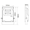 Milight / MiBoxer 10 Watt RGB+CCT LED Floodlight Warm Wit + Koud Wit