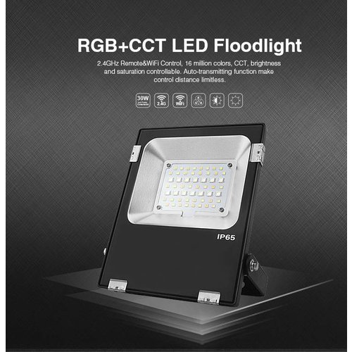 Milight / MiBoxer 20 Watt RGB+CCT LED Floodlight Warm Wit + Koud Wit