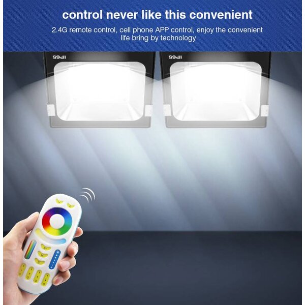 Milight / MiBoxer 20 Watt RGB+CCT LED Floodlight Warm Wit + Koud Wit