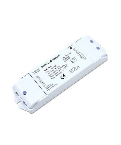 Euchips Dali dimmer/decoder 4-kanaals 12-24V PWM max. 5A per kanaal