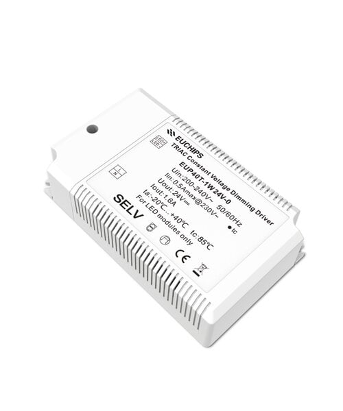 Euchips TRIAC dimbare led driver 24V 40W 1.6A