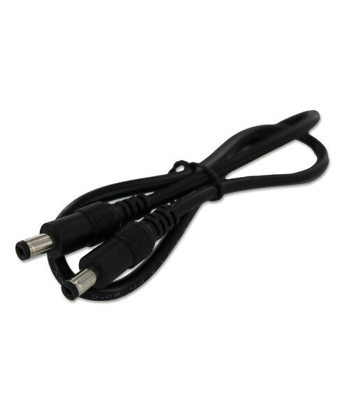 LED DC Jack Voedingsadapter male - male kabel 50cm 12 en 24 Volt