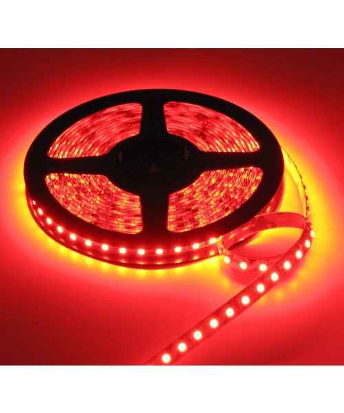 LEDStrip Rood 2,5 Meter 120 LED per meter 12 Volt