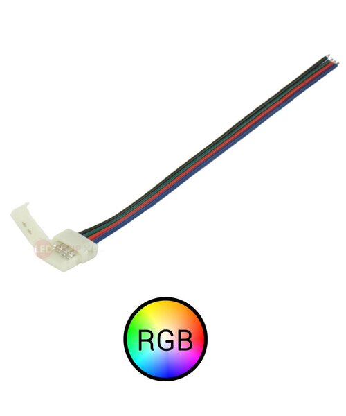 RGB ledstrip Koppelstuk naar 4-aderig RGB signaal kabel