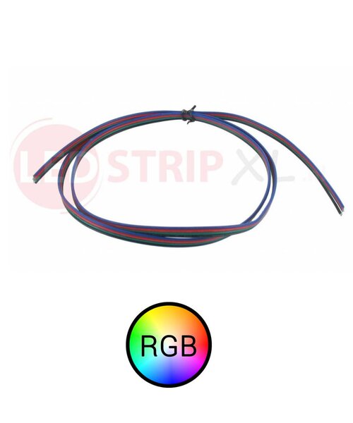 RGB 4 aderig Stroomdraad voor RGB LED strips